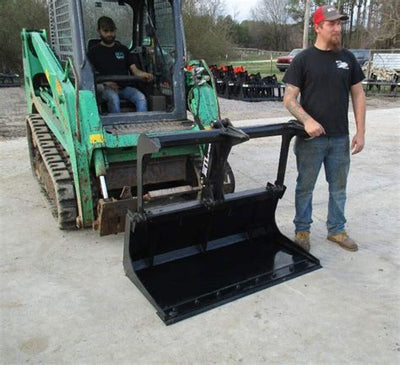Top Dog Attachments RC30 Dirt Bucket | Width 48” | 8-12 GPM | For Skid Steers