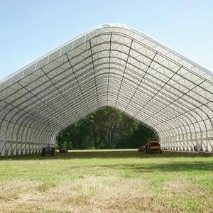 FarmTek ClearSpan Gable HD Building System | High Clearance, Durable Steel Frame, UV-Resistant Cover