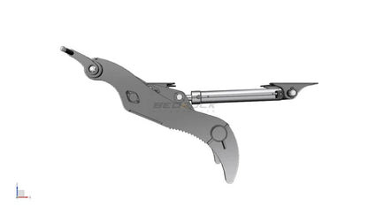 Bedrock Attachments Pin Grabber Thumb | Model EPT100-PG2T54 | Width 47.6" | Pin Size 100mm | 2 Teeth | Machine Size 30-36 Ton | For Excavators