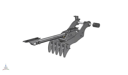 Bedrock Attachments Pin Grabber Thumb | Model EPT100-PG5T54 | Width 51.6" | Pin Size 100mm | 5 Teeth | Machine Size 30-36 Ton | For Excavators