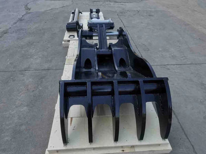 Bedrock Attachments Pin Grabber Thumb | Model EPT100-PG5T54 | Width 51.6" | Pin Size 100mm | 5 Teeth | Machine Size 30-36 Ton | For Excavators