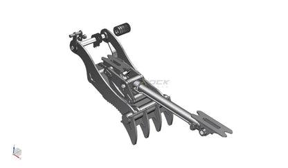 Bedrock Attachments Pin-On Thumb | Model EPT100-PO4T54 | Width 47.6" | Pin Size 100mm | 4 Teeth | Machine Size 30-36 Ton | For Excavators