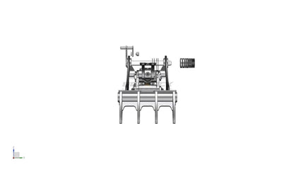 Bedrock Attachments Pin-On Thumb | Model EPT100-PO4T54 | Width 47.6" | Pin Size 100mm | 4 Teeth | Machine Size 30-36 Ton | For Excavators
