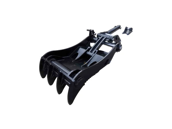 Bedrock Attachments Pin-On Thumb | Model EPT100-PO4T54 | Width 47.6" | Pin Size 100mm | 4 Teeth | Machine Size 30-36 Ton | For Excavators