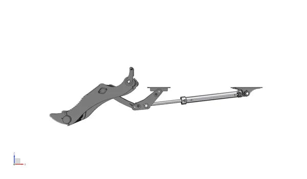 Bedrock Attachments Pin Grabber Thumb | Model EPT65-PG2T24 | Width 29.9" | Pin Size 65mm | 2 Teeth | Machine Size 12-15 Ton | For Excavators