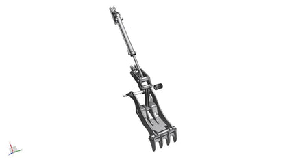 Bedrock Attachments Pin Grabber Thumb | Model EPT65-PG4T36 | Width 27.6" | Pin Size 65mm | 4 Teeth | Machine Size 12-15 Ton | For Excavators
