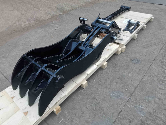 Bedrock Attachments Pin Grabber Thumb | Model EPT70-PG4T36 | Width 27.6" | Pin Size 70mm | 4 Teeth | Machine Size 15-18 Ton | For Excavators