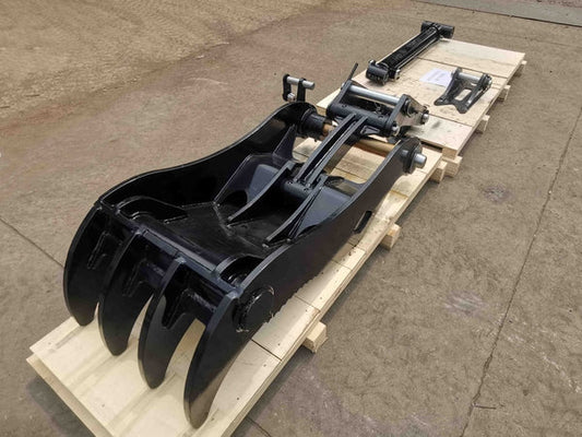 Bedrock Attachments Pin-On Thumb | Model EPT70-PO4T42 | Width 31.5" | Pin Size 70mm | 4 Teeth | Machine Size 15-18 Ton | For Excavators