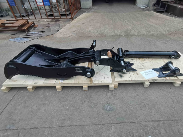Bedrock Attachments Pin-On Thumb | Model EPT80-PO4T36 | Width 38.2" | Pin Size 80mm | 4 Teeth | Machine Size 20-24 Ton | For Excavators