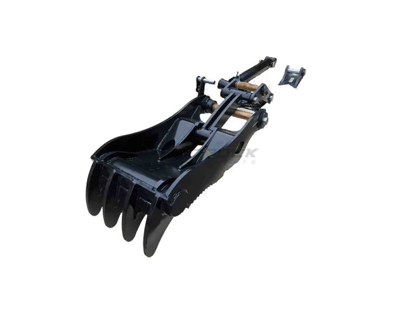 Bedrock Attachments Pin-On Thumb | Model EPT80-PO4T36 | Width 38.2" | Pin Size 80mm | 4 Teeth | Machine Size 20-24 Ton | For Excavators