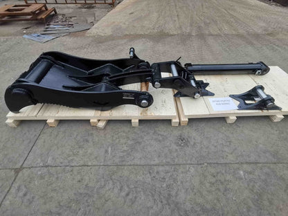 Bedrock Attachments Pin-On Thumb | Model EPT80-PO4T42 | Width 40.2" | Pin Size 80mm | 4 Teeth | Machine Size 20-24 Ton | For Excavators