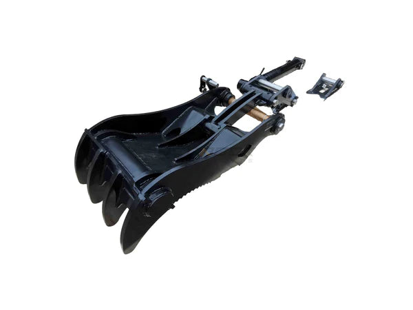 Bedrock Attachments Pin-On Thumb | Model EPT80-PO4T42 | Width 40.2" | Pin Size 80mm | 4 Teeth | Machine Size 20-24 Ton | For Excavators