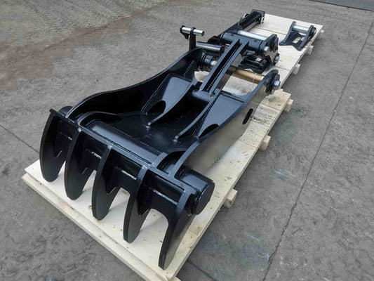 Bedrock Attachments Pin-On Thumb | Model EPT80-PO5T48 | Width 46.1" | Pin Size 80mm | 5 Teeth | Machine Size 20-24 Ton | For Excavators