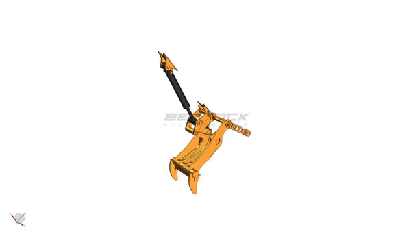 Bedrock Attachments Pin Grabber Thumb | Model EPT90-PG2T54 | Width 46.5" | Pin Size 90mm | 2 Teeth | Machine Size 24-29 Ton | For Excavators