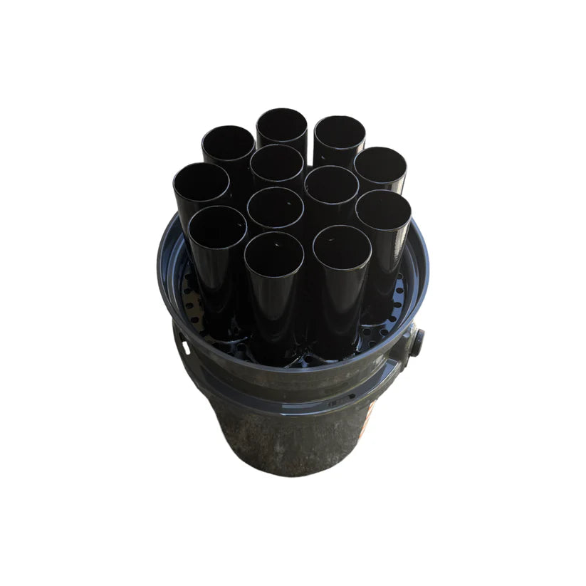 R&R Tackle Co. Flying Fish Bucket Tube | Model 12-Hole |  2" Width | Live Bait Tube Attachment | For Offshore Fishing