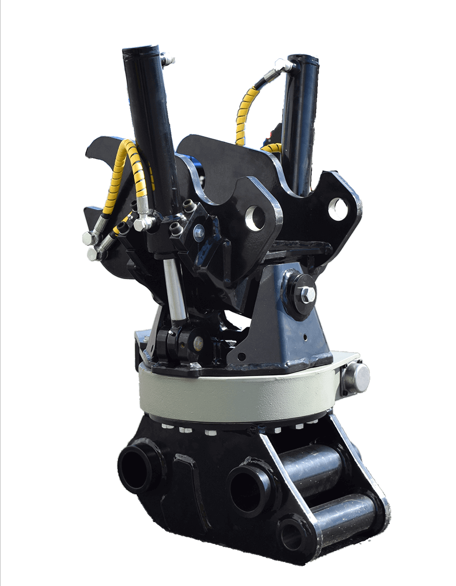 RAGNARTECH TILT ROTATOR SERIES | TR-04, TR-06 & TR-08 MODEL | WITH DIGGING & GRADING BUCKETS | FOR KUBOTA & BOBCAT EXCAVATORS