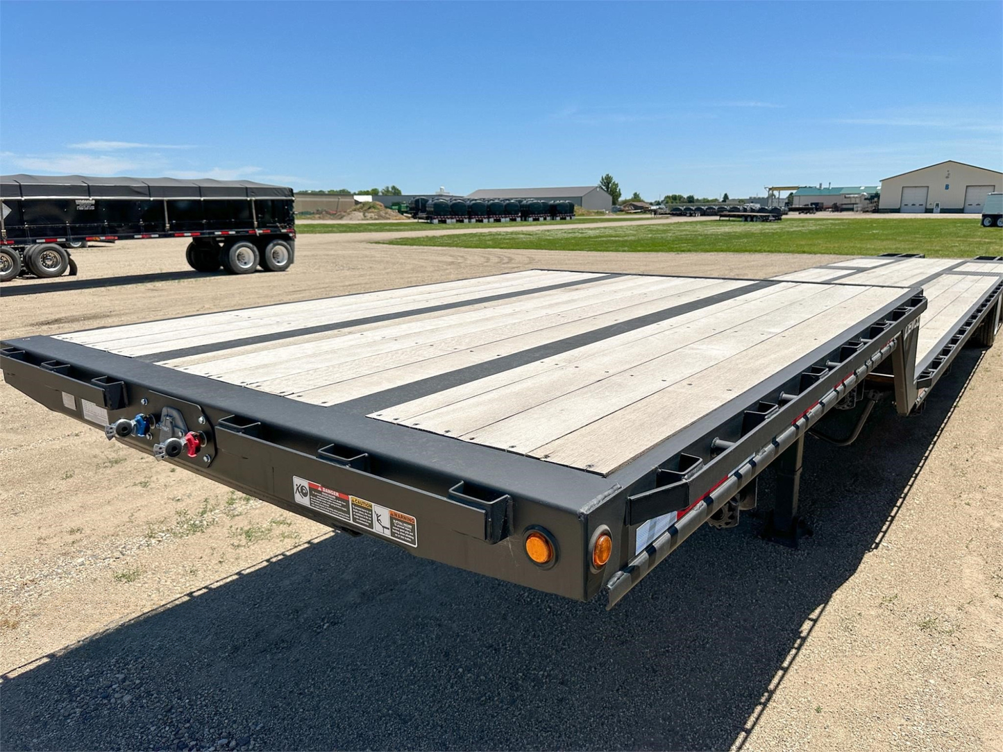 Demco Tandem Axle Drop Deck Trailers + 5' Beaver Tail with Twin Ramps | Model DD43-5 & DD48-5 | Length 43ft To 48ft | For Tractors