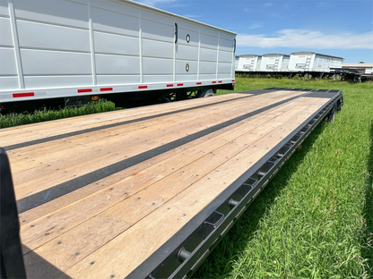 Demco Tandem Axle Drop Deck Trailers + 5' Beaver Tail with Twin Ramps | Model DD40-5 & DD45-5 | Length 40ft To 45ft | For Tractors