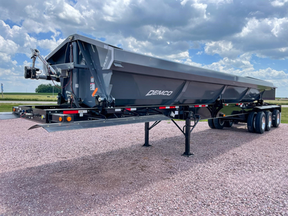 Demco Triple Axle Side Dump Trailers | Tub Length 37 ft | Capacity 24.5 cu yd | Composition Aluminium / Steel | For Tractors