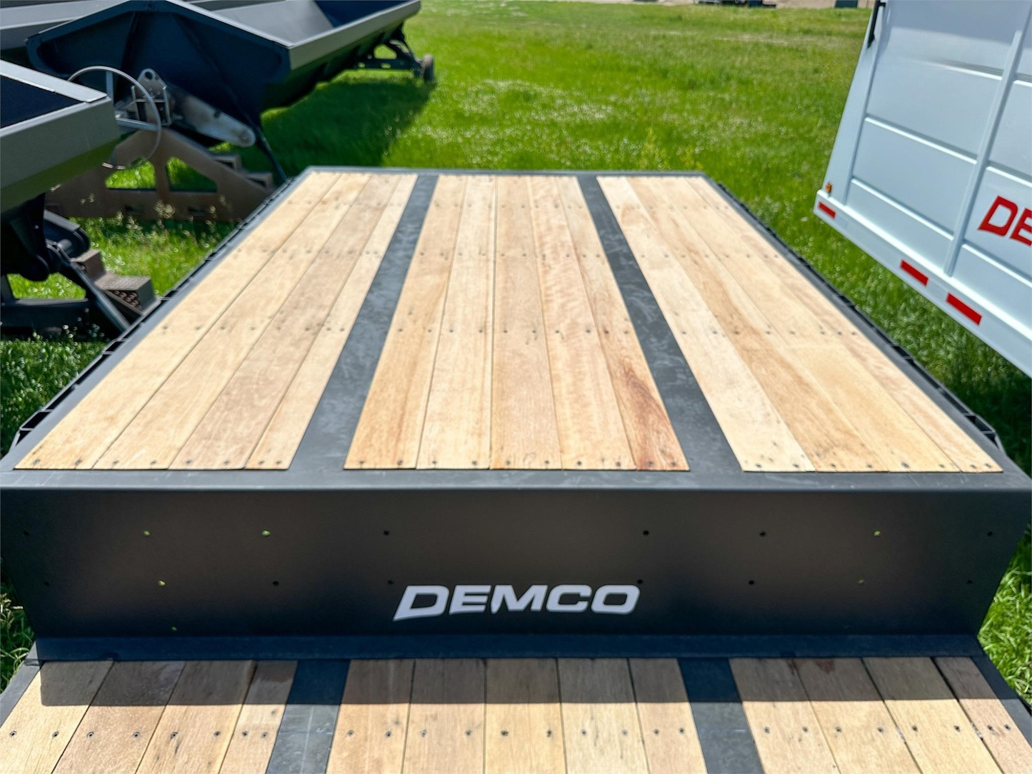 Demco Tandem Axle Drop Deck Trailers + 5' Beaver Tail with Twin Ramps | Model DD40-5 & DD45-5 | Length 40ft To 45ft | For Tractors