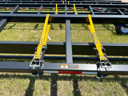 Demco Standard Combine Header Transport Trailers | Model HT52S | Dimension 62’6” | 4 Adjustable Slider Brackets | For Tractors