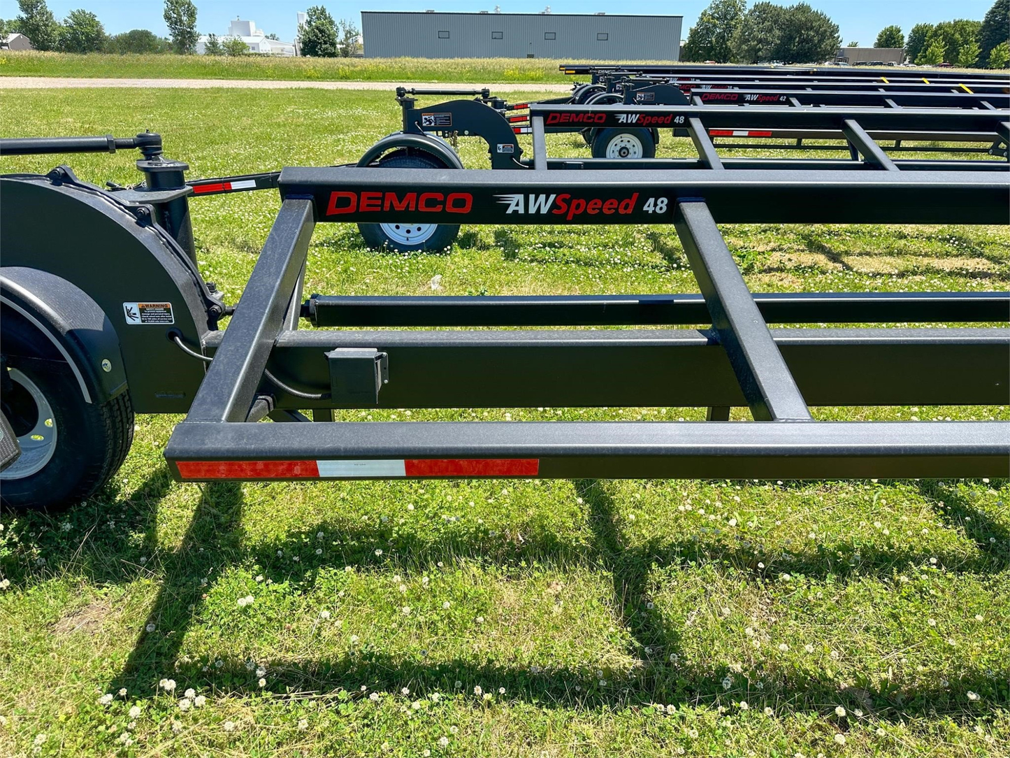 Demco All Wheel Steer Combine Header Transport Trailers | HT38AWS, HT42AWS & HT48AWS Models | GVW  21,000 lbs | For Tractors