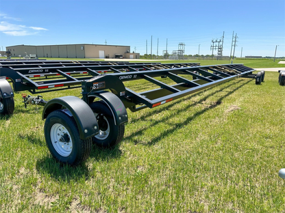 Demco Standard Combine Header Transport Trailers | Model HT52S | Dimension 62’6” | 4 Adjustable Slider Brackets | For Tractors