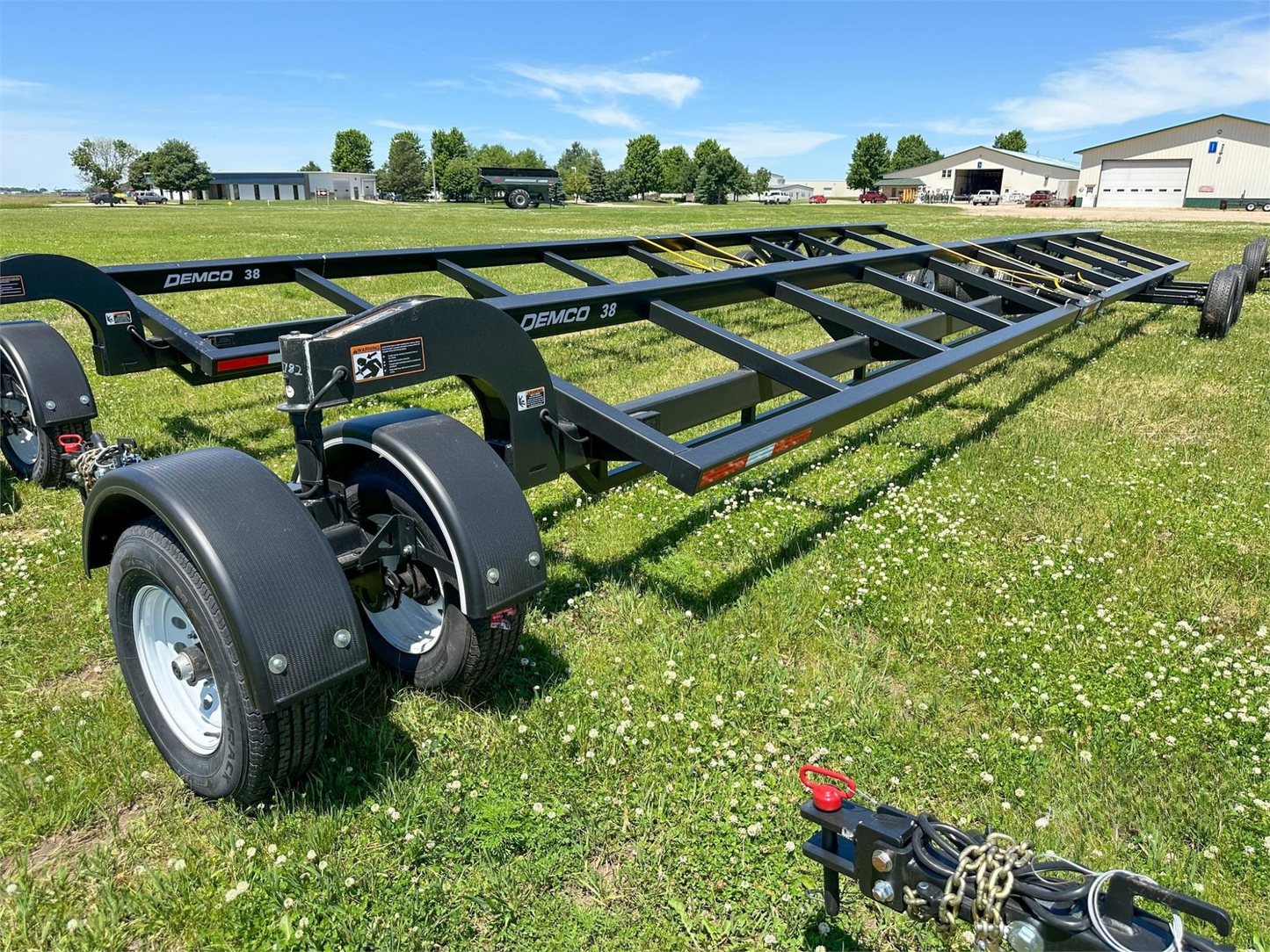 Demco Standard Combine Header Transport Trailers | Model  HT38S & HT42S | 4 Adjustable Slider Brackets | For Tractors