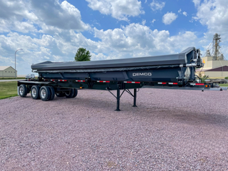 Demco | Triple Axle Side Dump Trailer | Model 9CCR443AR3726 | Width 102" | Tub Volume 24.5 Cu. Yds | Weight 17,900 lbs | Horsepower 200 To 500 HP | For Tractor