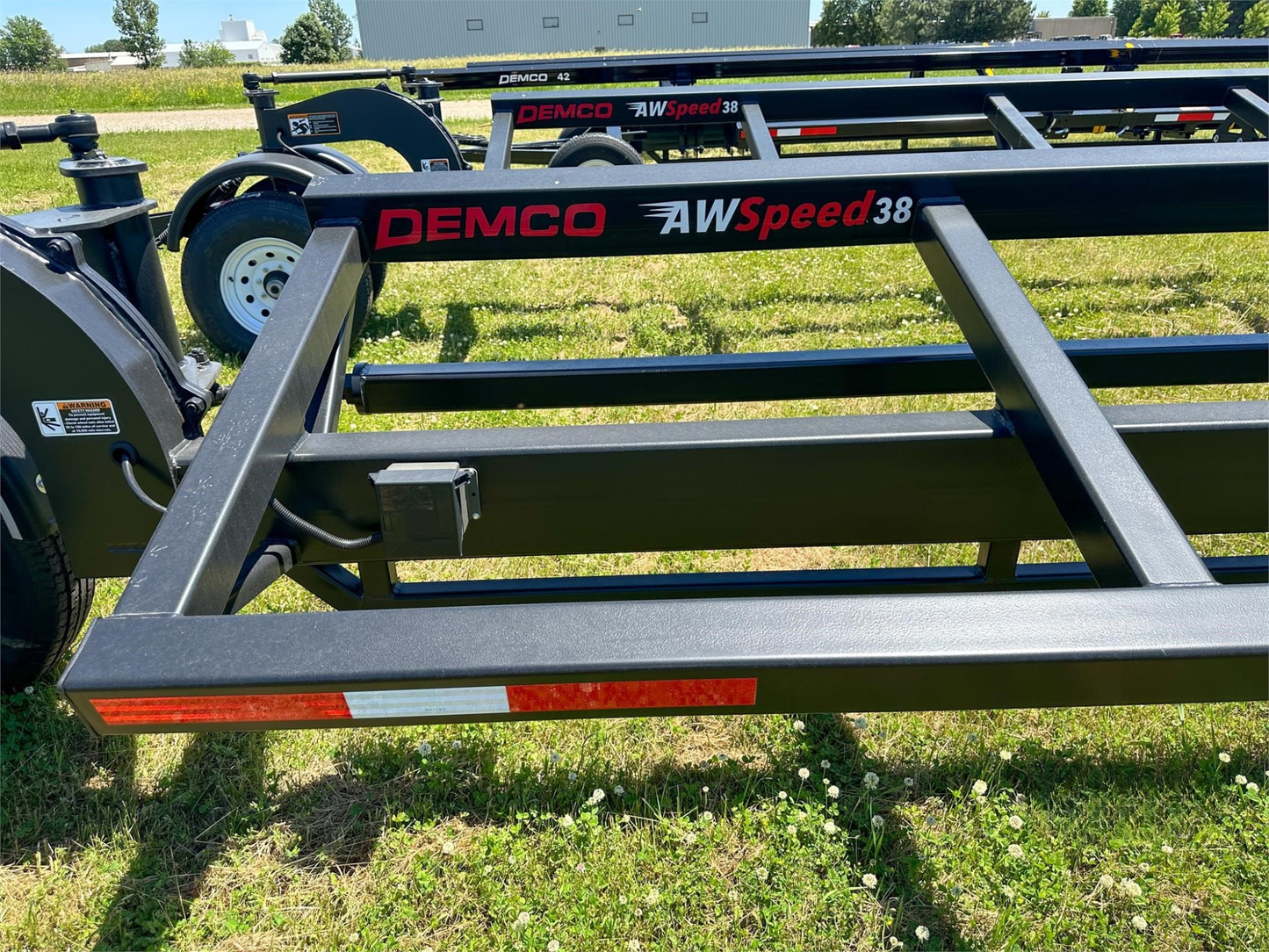 Demco All Wheel Steer Combine Header Transport Trailers | HT38AWS, HT42AWS & HT48AWS Models | GVW  21,000 lbs | For Tractors