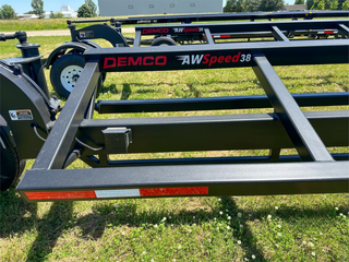 Demco | All Wheel Steer Header Transport Trailer | Model HT38AWS, HT42AWS, HT48AWS | Lengths 38' To 48' | GVW 14,000 To 16,000 lbs | Horsepower 400 To 500 HP | For Tractor