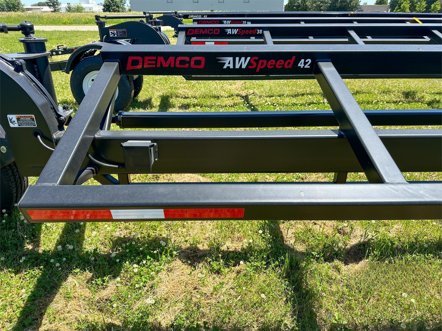 Demco All Wheel Steer Combine Header Transport Trailers | HT38AWS, HT42AWS & HT48AWS Models | GVW  21,000 lbs | For Tractors