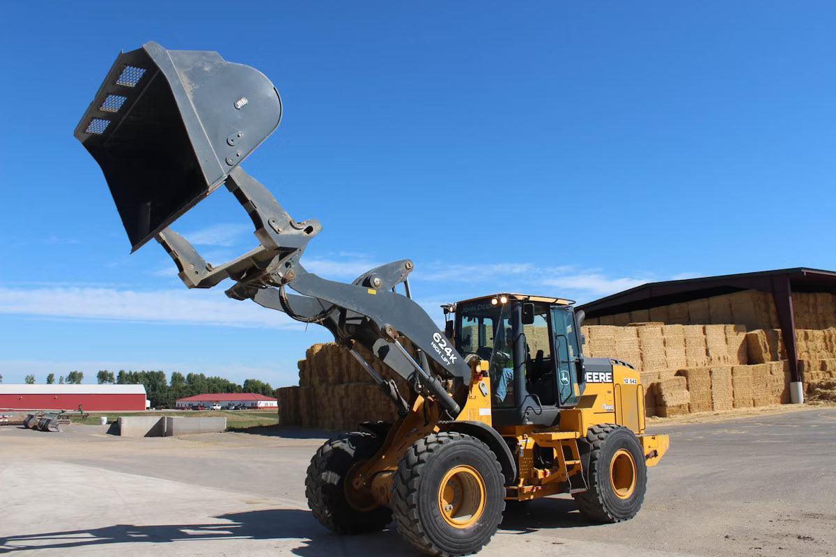Paladin JRB Roll-Out High Dump Bucket | Working Width 106" | 3 yd³ Capacity | 22,000–35,000 lbs | Dual-Cylinder | For Wheel Loaders