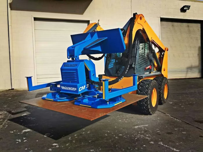 Vacuworx Compact Modular Vacuum Lifting System | Model CM 3 | Width 23" | Lift Capacity 6,600 lb | 10 GPM | For Skid Steer & Track Loader