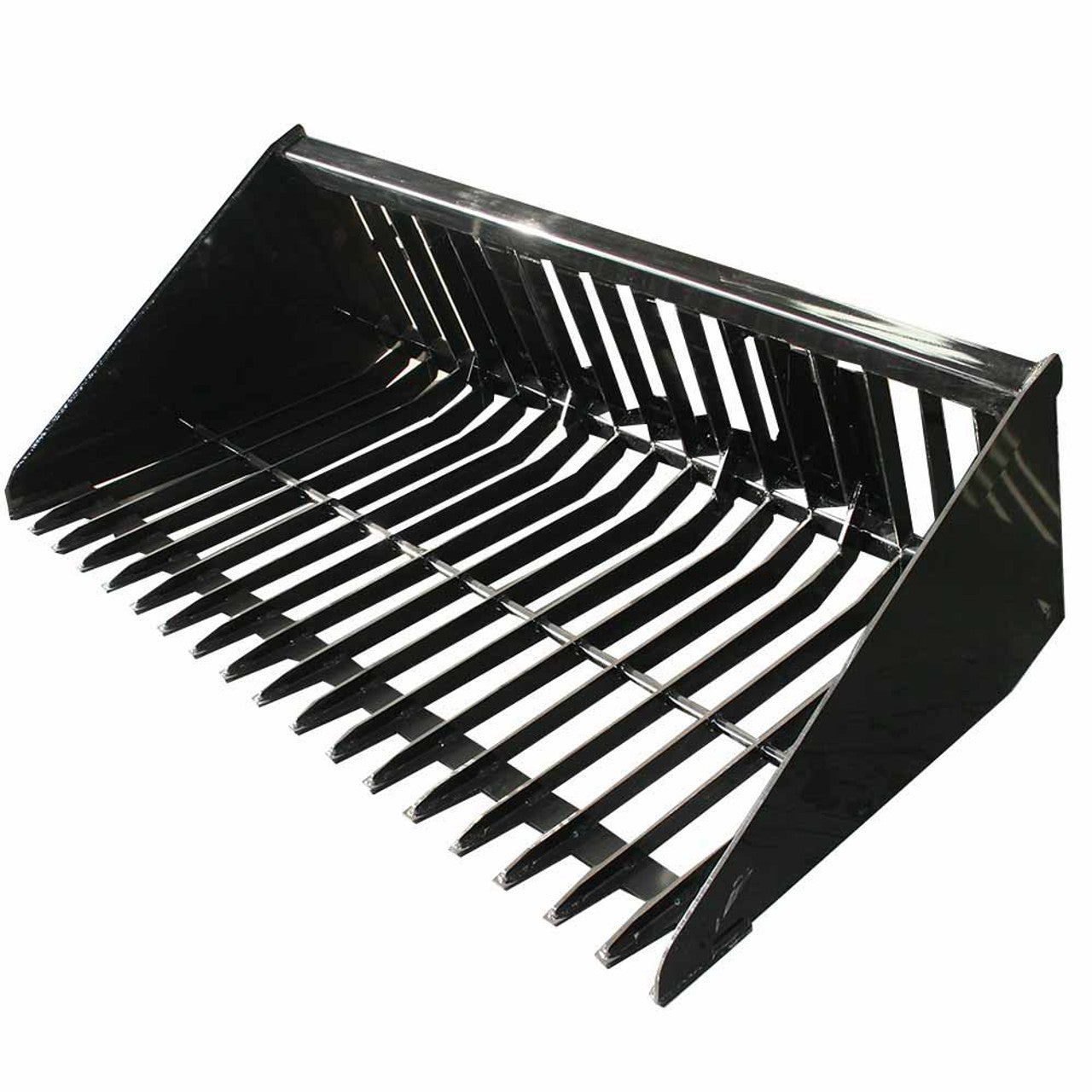 Top Dog Attachments Firewood Bucket | Width 56" to 90" | Weight 422 to 650 lbs | Oil Flow Range 15 to 25 GPM | For Skid Steer