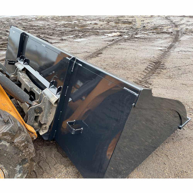 Top Dog Attachments Grain Bucket | Width 72"-96" | Oil Flow Range 15-25 GPM | For Skid Steer