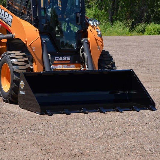 Top Dog Attachments Tough Tooth Bucket | Width 60"-84" | Weight 470-605 lbs | Oil Flow Range 15-25 GPM | For Skid Steer