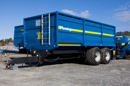 Fleming 14-Ton Monocoque Tipping Trailer | Model TR14 | Width 95" | 25-60 GPM | 40-60 HP | For Tractors & Loaders