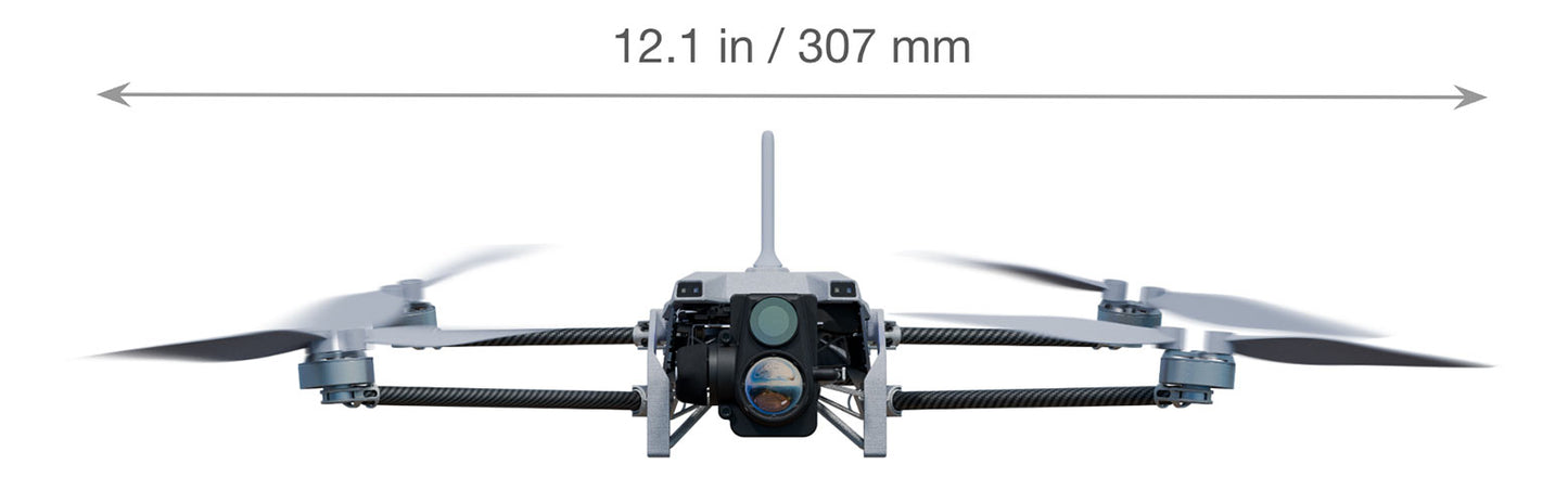 Vantage | Drone | Model Trace UAV Bundle Pro | Wisp Advanced | 12.1 in Wingspan | 2.4GHz Hexaband Radio | Flight Time 40 Min | 2.2 lb Payload | For Tactical Recon, Public Safety & Surveillance