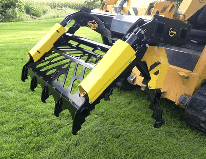 CL Fabrication EZ Puller Grapple/Guard | Width 48" inches | Oil Flow Range 15-25 GPM | For Skid Steer