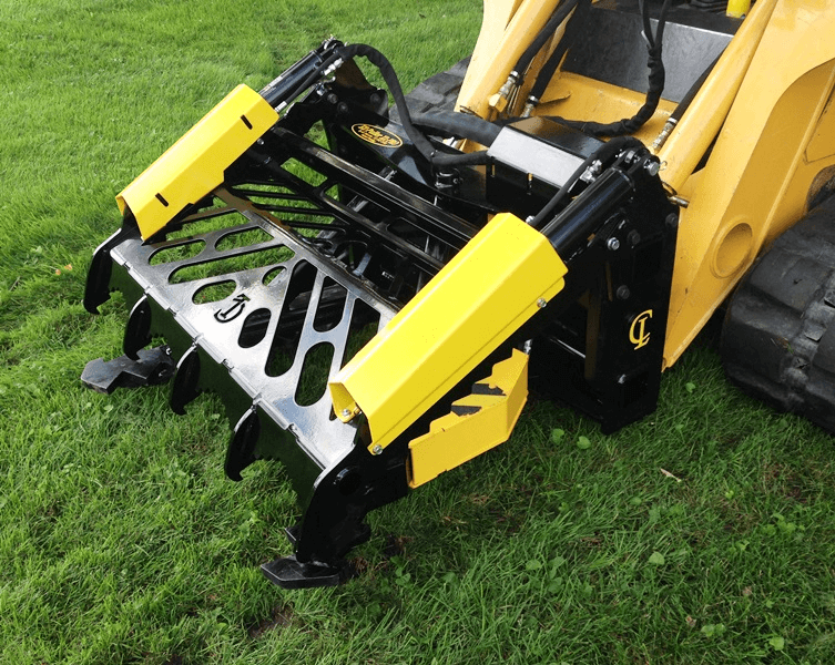 CL Fabrication EZ Puller Grapple/Guard | Width 48" inches | Oil Flow Range 15-25 GPM | For Skid Steer