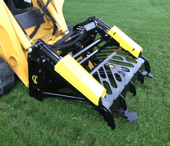 CL Fabrication EZ Puller Grapple/Guard | Width 48" inches | Oil Flow Range 15-25 GPM | For Skid Steer