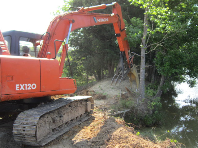 IS ATTACHMENT AR400 STEEL TREE STUMPER FOR 24000 TO 60000 LB EXCAVATOR