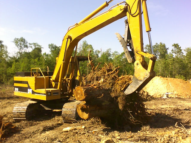 IS ATTACHMENT AR400 STEEL TREE STUMPER FOR 24000 TO 60000 LB EXCAVATOR