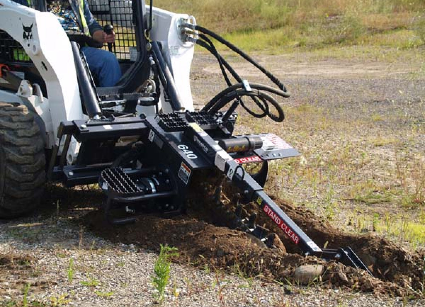 Paladin Trencher Cup Style Tooth | 36" x 6" Trench | 6-16 GPM | For Mini Skid Steer