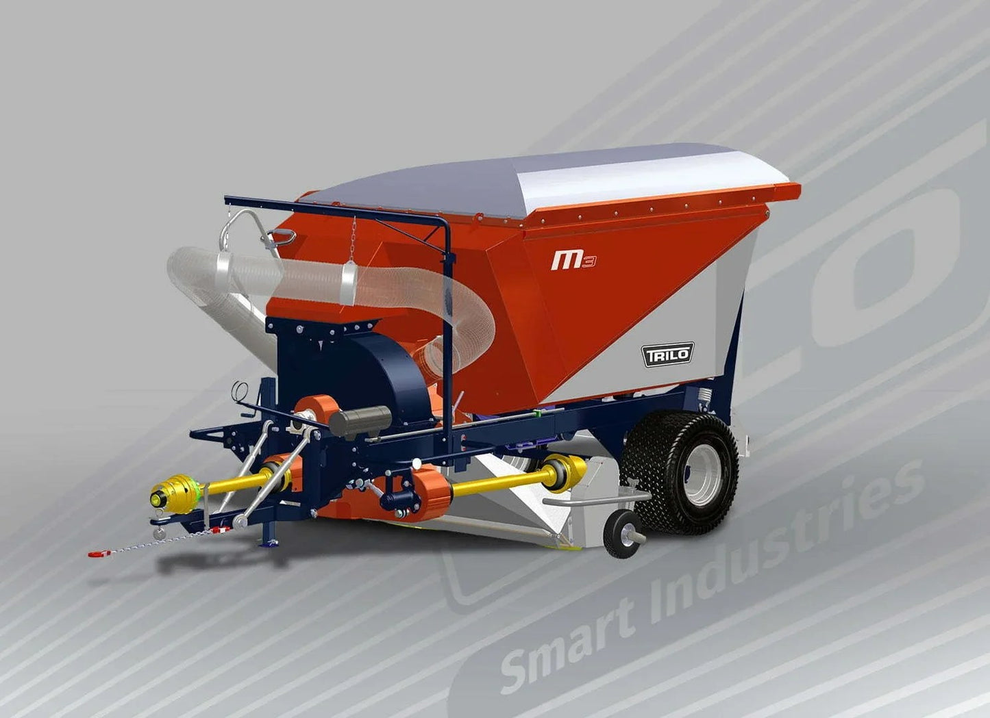 Trilo Vacuum Trailer M3 Compact & Maneuverable Vacuum Mower | 35 – 70 HP  | 5 ft Working Width | For Tractor