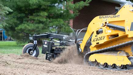 Baumalight Mini Track Loader | Model TRL630D | 24.8 HP Kubota | 2-Speed | 10.5 GPM