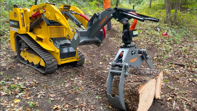 Baumalight Mini Track Loader | Model TRL630D | 24.8 HP Kubota | 2-Speed | 10.5 GPM