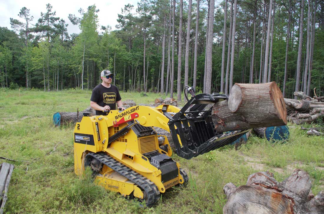 Baumalight Mini Track Loader | Model TRL630D | 24.8 HP Kubota | 2-Speed | 10.5 GPM