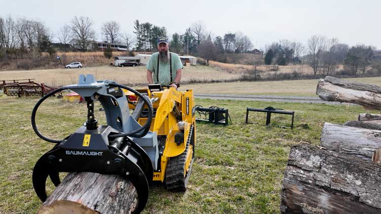 Baumalight Mini Track Loader | Model TRL630D | 24.8 HP Kubota | 2-Speed | 10.5 GPM